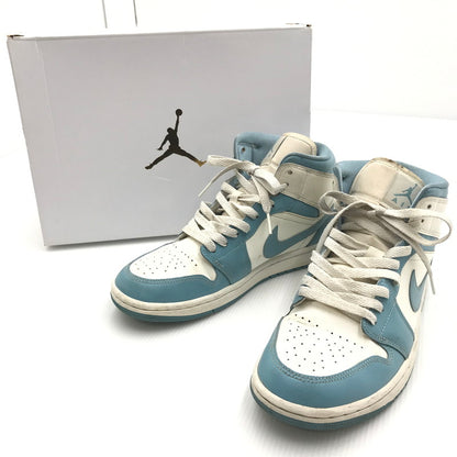 【中古品】【メンズ】 NIKE ナイキ WMNS AIR JORDAN 1 MID BQ6472-141 ウィメンズ エア ジョーダン 1 ミッド スニーカー 靴 160-240918-mo-1-tag サイズ：US9.5 26.5cm カラー：SAIL/WORN BLUE-SAIL 万代Net店