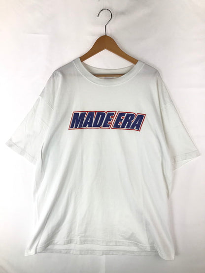 【中古品】【メンズ】  MADE ERA COTTON LOGO PRINTED TEE コットン ロゴプリントTシャツ 半袖Tシャツ 142-240919-hi-22-tag サイズ：XXL カラー：ホワイト 万代Net店