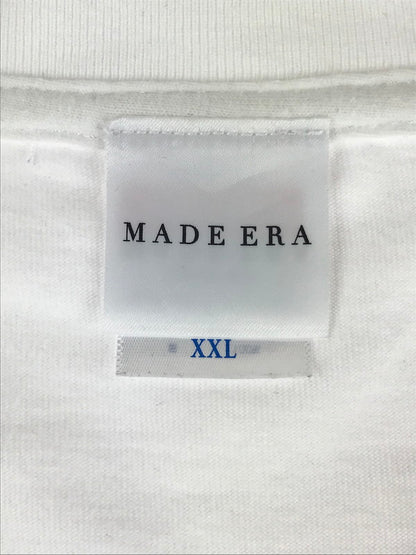 【中古品】【メンズ】  MADE ERA COTTON LOGO PRINTED TEE コットン ロゴプリントTシャツ 半袖Tシャツ 142-240919-hi-22-tag サイズ：XXL カラー：ホワイト 万代Net店