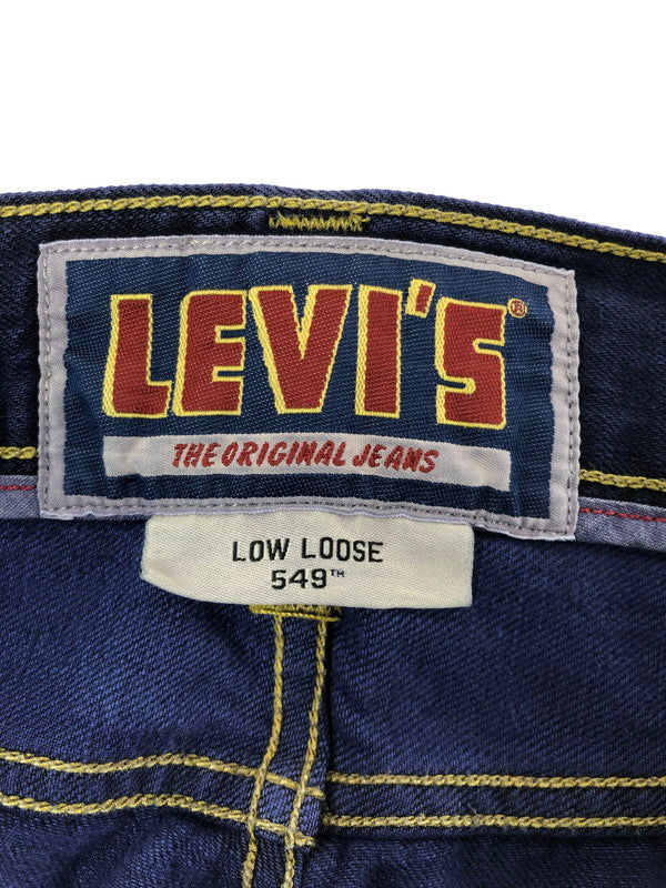 【現状渡し品】【メンズ】 LEVI'S リーバイス LOW LOOSE 549 ロー ルーズ 後染めデニムパンツ 157-260909-rt-20-tagh サイズ：W33 カラー：ネイビー 万代Net店