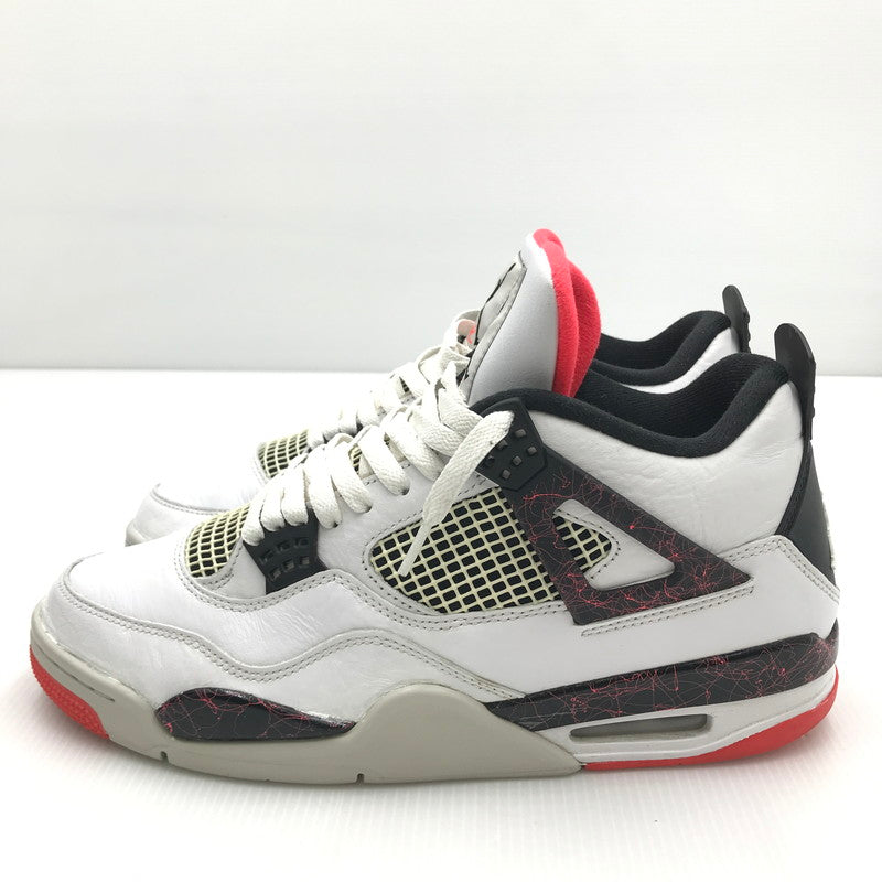 【中古品】【メンズ】 NIKE ナイキ AIR JORDAN 4 RETRO 308497-116 エアジョーダン 4 レトロ スニーカー 靴 160-240918-mo-3-tag サイズ：US11 29cm カラー：WHITE/BLACK-BRIGHT CRIMSON 万代Net店