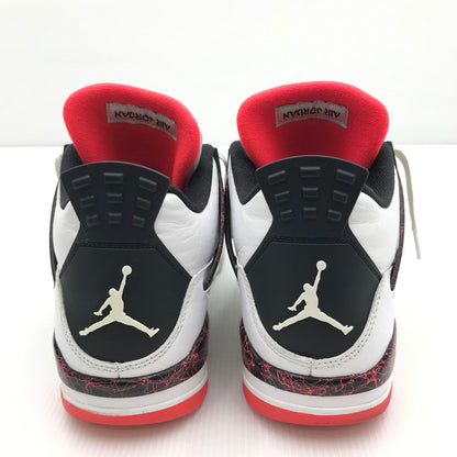 【中古品】【メンズ】 NIKE ナイキ AIR JORDAN 4 RETRO 308497-116 エアジョーダン 4 レトロ スニーカー 靴 160-240918-mo-3-tag サイズ：US11 29cm カラー：WHITE/BLACK-BRIGHT CRIMSON 万代Net店