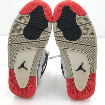 【中古品】【メンズ】 NIKE ナイキ AIR JORDAN 4 RETRO 308497-116 エアジョーダン 4 レトロ スニーカー 靴 160-240918-mo-3-tag サイズ：US11 29cm カラー：WHITE/BLACK-BRIGHT CRIMSON 万代Net店