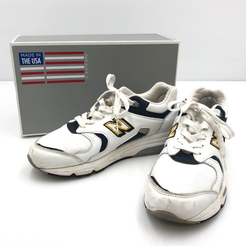 【中古品】【メンズ】 NEW BALANCE ニューバランス M1700WN MADE IN USA スニーカー 靴 162-240920-yk-05-tag サイズ：26.5cm / US 8.5 カラー：WHITE/NAVY/GOLD 万代Net店