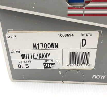 【中古品】【メンズ】 NEW BALANCE ニューバランス M1700WN MADE IN USA スニーカー 靴 162-240920-yk-05-tag サイズ：26.5cm / US 8.5 カラー：WHITE/NAVY/GOLD 万代Net店