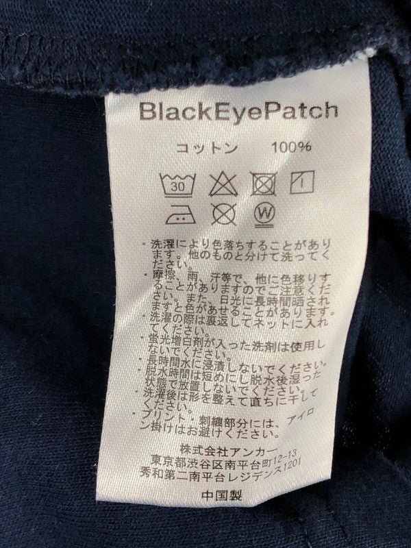 【中古品】【メンズ】  BLACKEYEPATCH ブラックアイパッチ BEPSS24TE30 SMALL OG LABEL RIB KNITTED TEE スモール OG ラベル リブニット Tシャツ 半袖 トップス 142-240924-mo-07-tag サイズ：L カラー：ネイビー 万代Net店