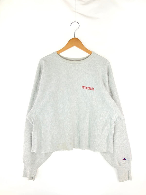 【現状渡し品】【メンズ】 Champion チャンピオン 90S REVERSE WEAVE WISCONSIN SWEAT 90年代 リバースウィーブ ウィスコンシン スウェット トップス トレーナー 146-241004-mo-08-tag サイズ：XXL カラー：グレー 万代Net店