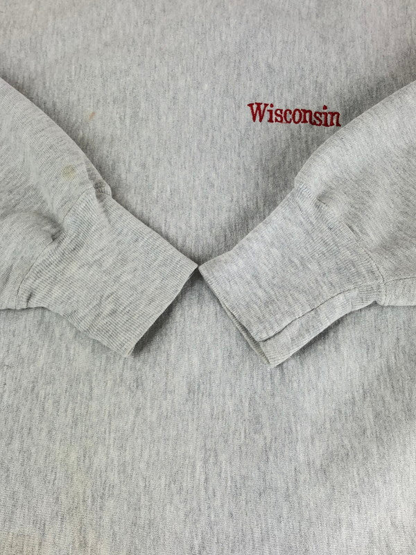 【現状渡し品】【メンズ】 Champion チャンピオン 90S REVERSE WEAVE WISCONSIN SWEAT 90年代 リバースウィーブ ウィスコンシン スウェット トップス トレーナー 146-241004-mo-08-tag サイズ：XXL カラー：グレー 万代Net店