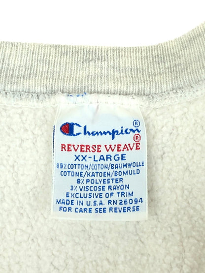 【現状渡し品】【メンズ】 Champion チャンピオン 90S REVERSE WEAVE WISCONSIN SWEAT 90年代 リバースウィーブ ウィスコンシン スウェット トップス トレーナー 146-241004-mo-08-tag サイズ：XXL カラー：グレー 万代Net店