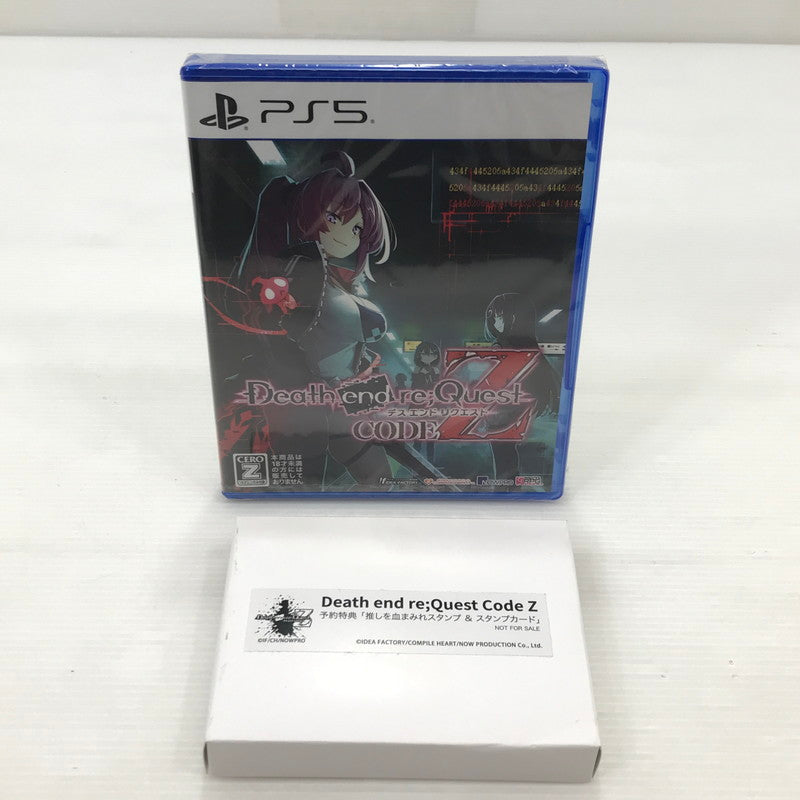 【中古美品】 【未開封】PlayStation5 PS5 プレイステーション5 プレステ5 ソフト Death end re;Quest Code Z [CERO区分_Z / 18歳以上対象] ゲーム 026-251010-hi-02-tag 万代Net店
