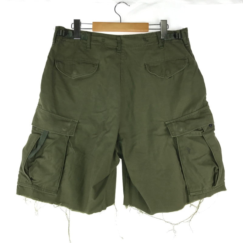 【中古品】【メンズ】  U.S.ARMY アメリカ軍 M-65 CARGO SHORTS 8415-782-2954 カーゴショーツ ショートパンツ ハーフパンツ 157-240929-hi-12-tag サイズ：M カラー：オリーブ 万代Net店