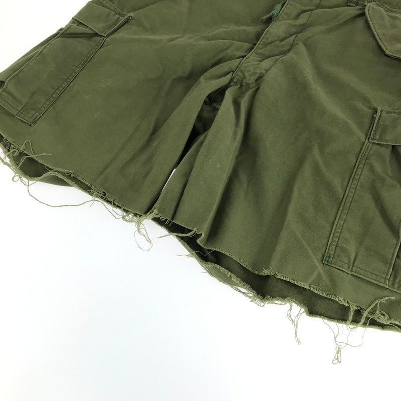 【中古品】【メンズ】  U.S.ARMY アメリカ軍 M-65 CARGO SHORTS 8415-782-2954 カーゴショーツ ショートパンツ ハーフパンツ 157-240929-hi-12-tag サイズ：M カラー：オリーブ 万代Net店