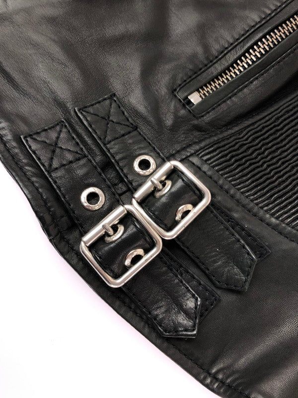 【中古品】【メンズ】 DIESEL ディーゼル TIMELESS SUPERIOR LAMB LEATHER DOUBLE RIDERS JACKET タイムレス スペリオール ラムレザー ダブルライダースジャケット アウター 141-240924-mo-06-tag カラー：ブラック 万代Net店