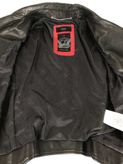 【中古品】【メンズ】 DIESEL ディーゼル TIMELESS SUPERIOR LAMB LEATHER DOUBLE RIDERS JACKET タイムレス スペリオール ラムレザー ダブルライダースジャケット アウター 141-240924-mo-06-tag カラー：ブラック 万代Net店