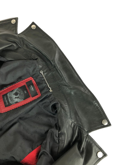 【中古品】【メンズ】 DIESEL ディーゼル TIMELESS SUPERIOR LAMB LEATHER DOUBLE RIDERS JACKET タイムレス スペリオール ラムレザー ダブルライダースジャケット アウター 141-240924-mo-06-tag カラー：ブラック 万代Net店