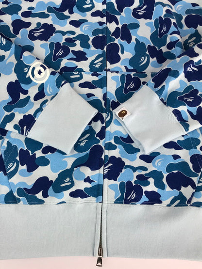 【中古美品】【メンズ】 A BATHING APE アベイシングエイプ ABC CAMO SHARK FULL ZIP HOODIE 001ZPJ701007M カモ シャーク フルジップ フーディ 長袖 トップス パーカー 142-241002-mo-16-tag サイズ：XL カラー：マルチカラー 万代Net店