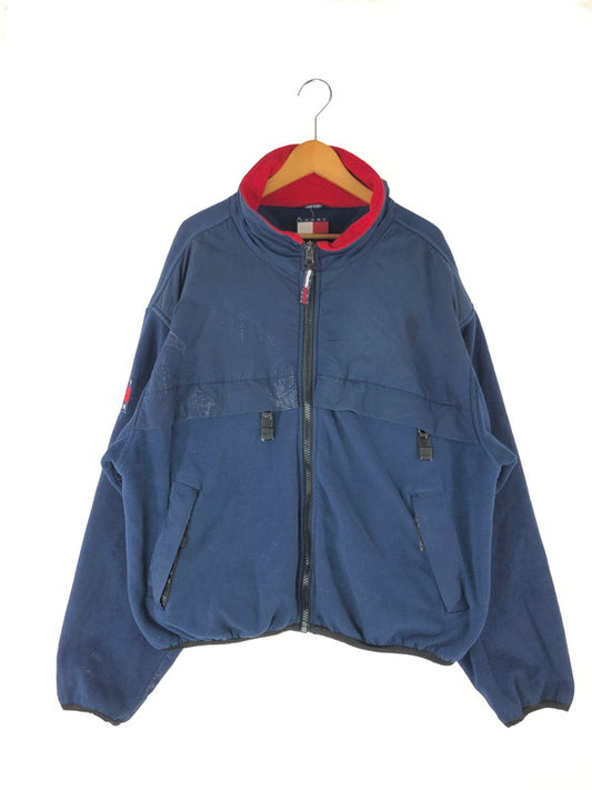 【現状渡し品】【メンズ】 TOMMY HILFIGER トミーヒルフィガー 90's FLEECE FULL ZIP JACKET 90年代 フリースフルジップジャケット アウター 146-240925-hi-29-tag サイズ：XL カラー：ネイビー 万代Net店