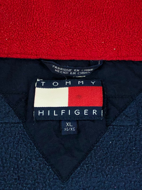 【現状渡し品】【メンズ】 TOMMY HILFIGER トミーヒルフィガー 90's FLEECE FULL ZIP JACKET 90年代 フリースフルジップジャケット アウター 146-240925-hi-29-tag サイズ：XL カラー：ネイビー 万代Net店