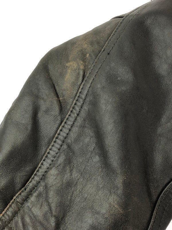 【現状渡し品】【メンズ】  ZEALZIP MAXIMUM ジールジップマキシマム 90's LEATHER JACKET レザージャケット アウター 146-240925-hi-30-tag サイズ：M カラー：ブラウン 万代Net店