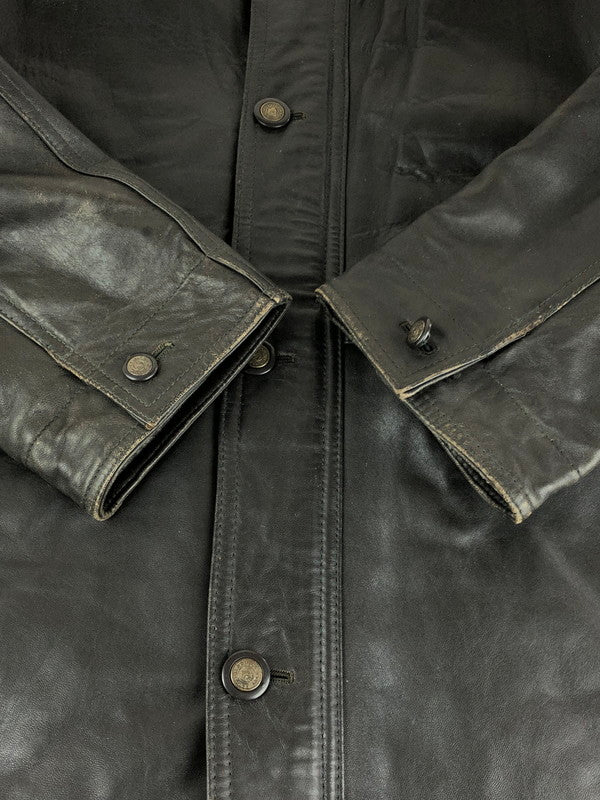 【現状渡し品】【メンズ】  ZEALZIP MAXIMUM ジールジップマキシマム 90's LEATHER JACKET レザージャケット アウター 146-240925-hi-30-tag サイズ：M カラー：ブラウン 万代Net店