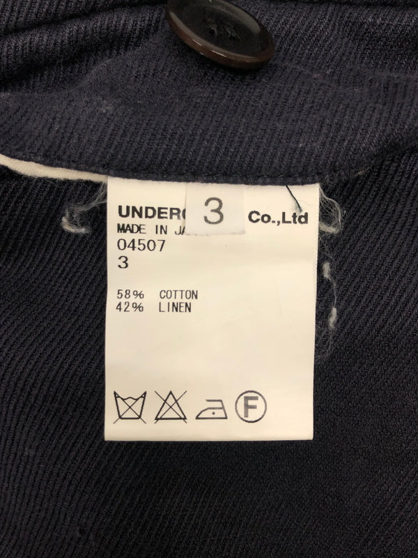 【現状渡し品】【メンズ】 UNDERCOVER アンダーカバー 04507 コットンリネンツイルスラックスパンツ ボトムス 151-260823-AS-15-hon サイズ：3 カラー：ブラック 万代Net店