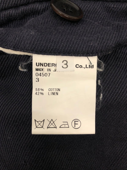 【現状渡し品】【メンズ】 UNDERCOVER アンダーカバー 04507 コットンリネンツイルスラックスパンツ ボトムス 151-260823-AS-15-hon サイズ：3 カラー：ブラック 万代Net店