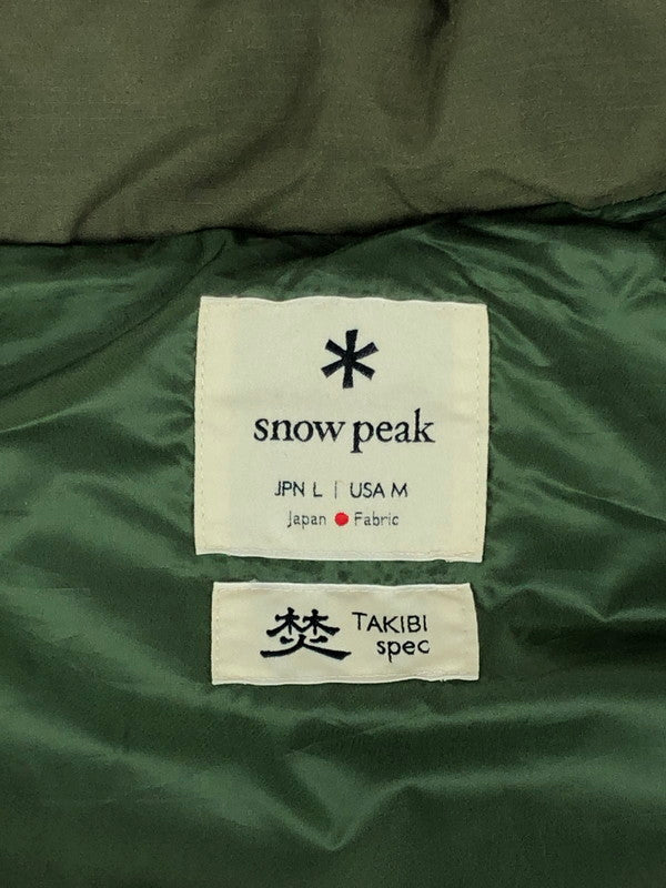 【中古品】【メンズ】 snowpeak スノーピーク FR DOWN COAT JK-19AU002 ダウンコート アウター 144-240925-hi-24-tag サイズ：L カラー：カーキ 万代Net店