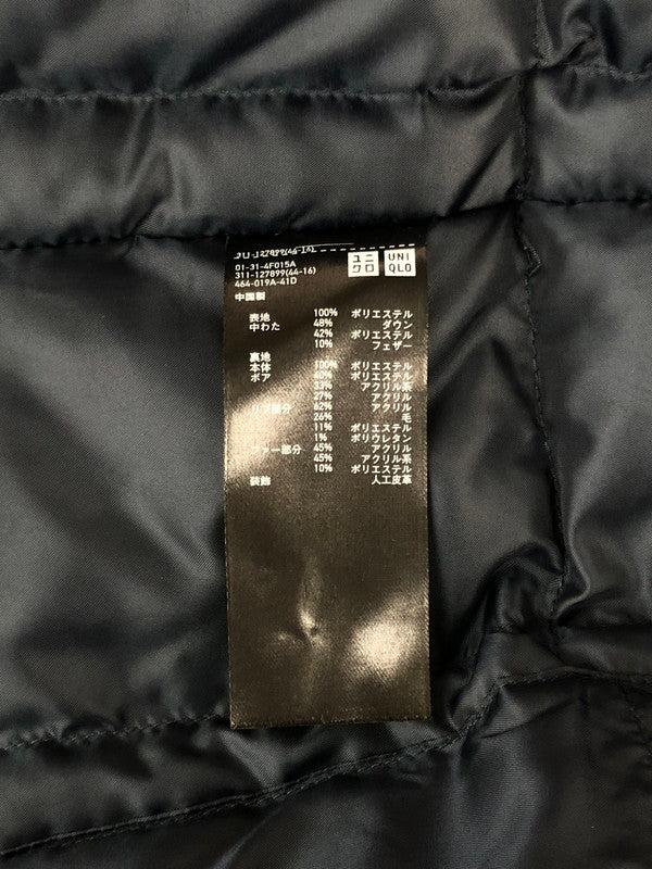 【中古品】【メンズ】  UNIQLO ユニクロ エアテックダウンコート 311-127899 アウター 147-240925-hi-32-tag サイズ：L カラー：ネイビー 万代Net店