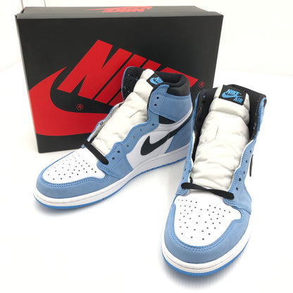 【中古美品】【メンズ】 NIKE ナイキ AIR JORDAN 1 RETRO HIGH OG UNIVERSITY BLUE 555088-134 エア ジョーダン 1 レトロ ハイ オリジナル ユニバーシティーブルー スニーカー 靴 160-240929-mo-03-tag サイズ：27cm US9 カラー：WHITE/BLACK-UNIVERSITY BLUE 万代Net店