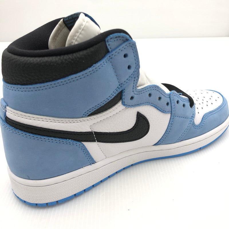 【中古美品】【メンズ】 NIKE ナイキ AIR JORDAN 1 RETRO HIGH OG UNIVERSITY BLUE 555088-134 エア ジョーダン 1 レトロ ハイ オリジナル ユニバーシティーブルー スニーカー 靴 160-240929-mo-03-tag サイズ：27cm US9 カラー：WHITE/BLACK-UNIVERSITY BLUE 万代Net店