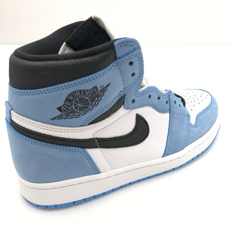 【中古美品】【メンズ】 NIKE ナイキ AIR JORDAN 1 RETRO HIGH OG UNIVERSITY BLUE 555088-134 エア ジョーダン 1 レトロ ハイ オリジナル ユニバーシティーブルー スニーカー 靴 160-240929-mo-03-tag サイズ：27cm US9 カラー：WHITE/BLACK-UNIVERSITY BLUE 万代Net店