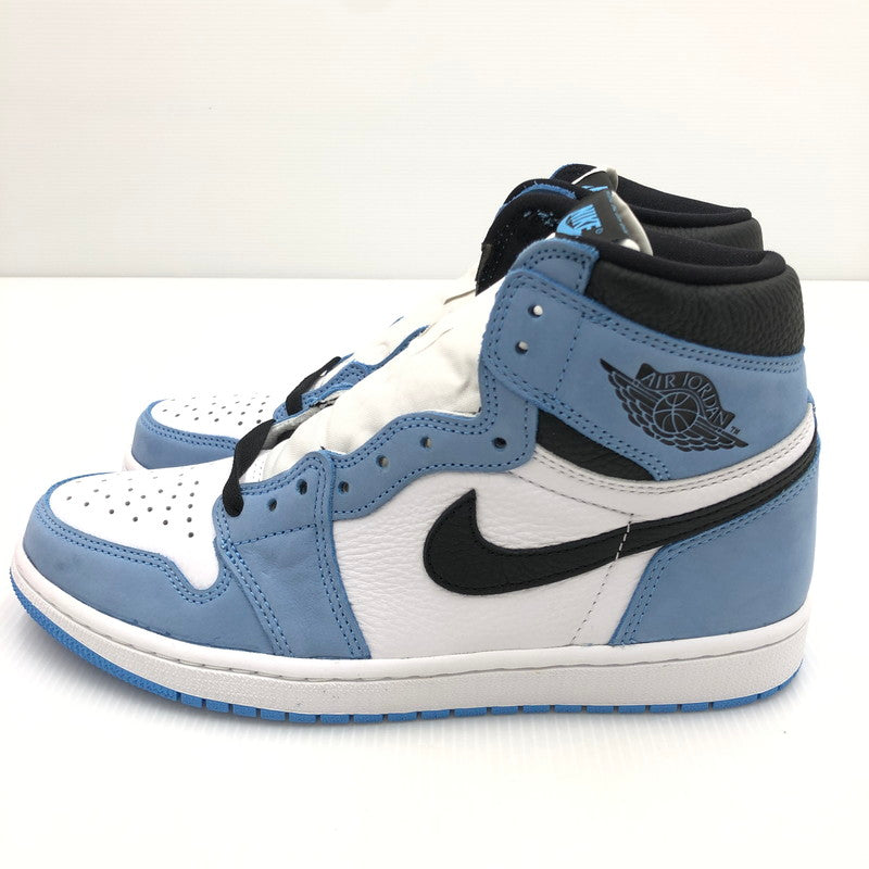 【中古美品】【メンズ】 NIKE ナイキ AIR JORDAN 1 RETRO HIGH OG UNIVERSITY BLUE 555088-134 エア ジョーダン 1 レトロ ハイ オリジナル ユニバーシティーブルー スニーカー 靴 160-240929-mo-03-tag サイズ：27cm US9 カラー：WHITE/BLACK-UNIVERSITY BLUE 万代Net店