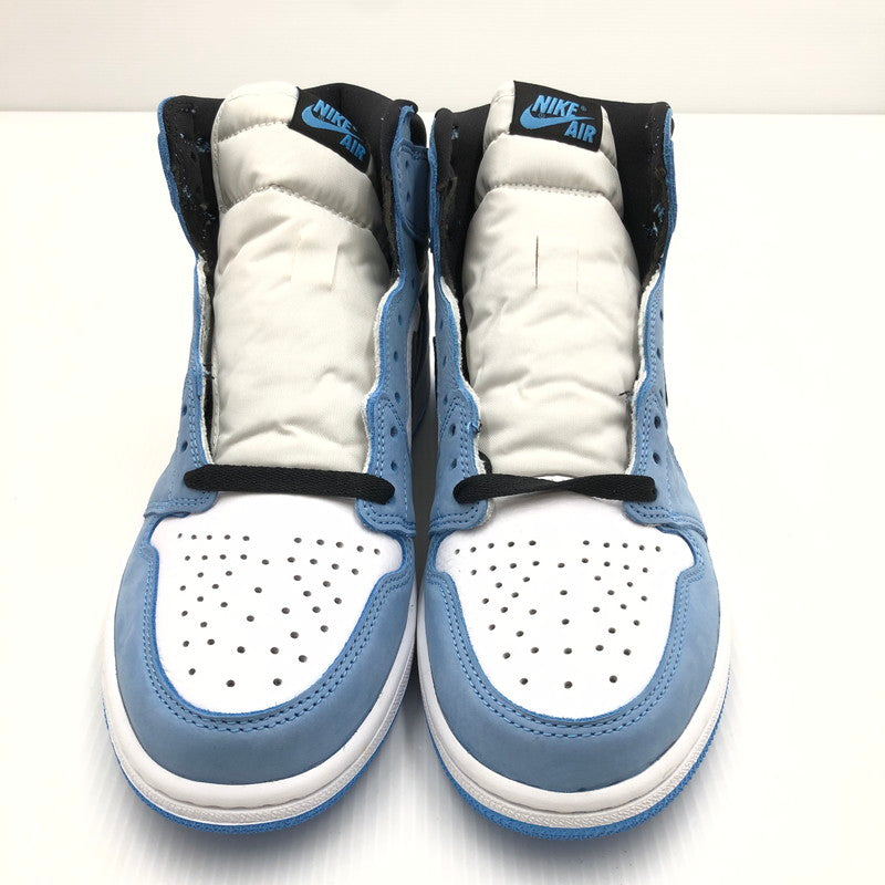 【中古美品】【メンズ】 NIKE ナイキ AIR JORDAN 1 RETRO HIGH OG UNIVERSITY BLUE 555088-134 エア ジョーダン 1 レトロ ハイ オリジナル ユニバーシティーブルー スニーカー 靴 160-240929-mo-03-tag サイズ：27cm US9 カラー：WHITE/BLACK-UNIVERSITY BLUE 万代Net店