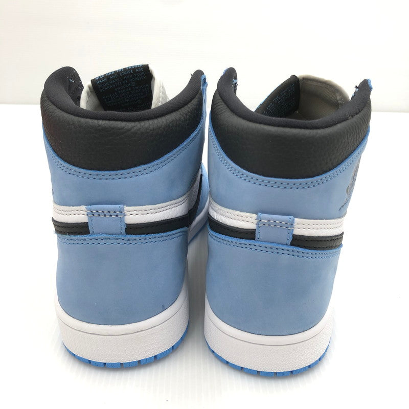 【中古美品】【メンズ】 NIKE ナイキ AIR JORDAN 1 RETRO HIGH OG UNIVERSITY BLUE 555088-134 エア ジョーダン 1 レトロ ハイ オリジナル ユニバーシティーブルー スニーカー 靴 160-240929-mo-03-tag サイズ：27cm US9 カラー：WHITE/BLACK-UNIVERSITY BLUE 万代Net店