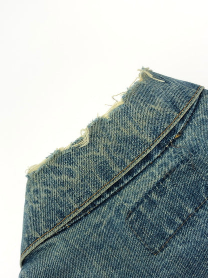 【ジャンク品】【メンズ】 Levi's リーバイス 70505 DENIM JACKET デニムジャケット ボタン裏525 ケアタグ付き BIG E 146-240925-hi-26-tag サイズ：なし カラー：インディゴ 万代Net店