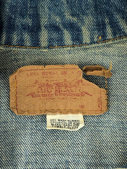 【ジャンク品】【メンズ】 Levi's リーバイス 70505 DENIM JACKET デニムジャケット ボタン裏525 ケアタグ付き BIG E 146-240925-hi-26-tag サイズ：なし カラー：インディゴ 万代Net店