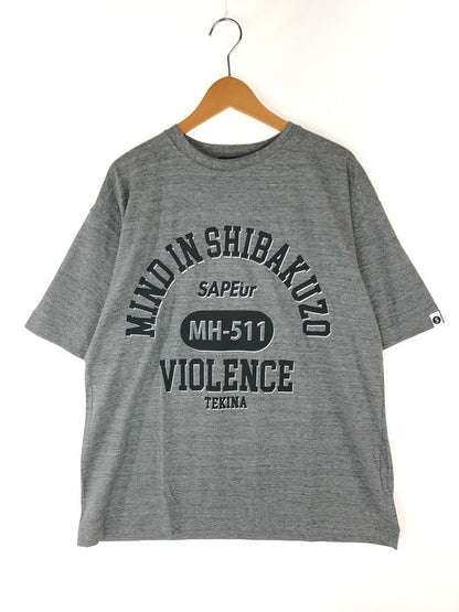 【中古美品】【メンズ】  SAPEur サプール × MASATOSHI HAMADA コラボ S/S COLLEGE TEE AA0022-122 ショートスリーブ カレッジTシャツ 半袖Tシャツ 142-240927-hi-02-tag サイズ：M カラー：グレー 万代Net店