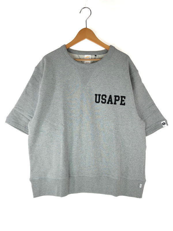 【中古美品】【メンズ】  SAPEur サプール S/S SWEAT SHIRT AA0021-147 ショートスリーブ スウェットシャツ 142-240927-hi-09-tag サイズ：M カラー：グレー 万代Net店