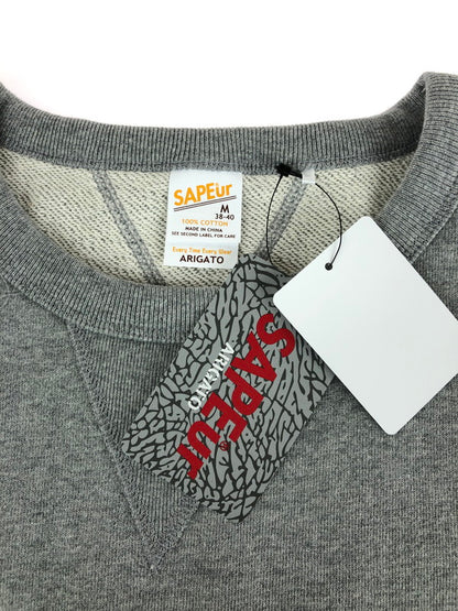 【中古美品】【メンズ】  SAPEur サプール S/S SWEAT SHIRT AA0021-147 ショートスリーブ スウェットシャツ 142-240927-hi-09-tag サイズ：M カラー：グレー 万代Net店