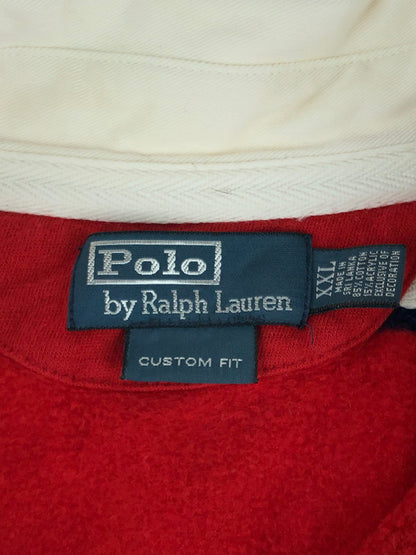 【中古品】【メンズ】 POLO RALPH LAUREN ポロ・ラルフローレン L/S RUGGER SHIRT ロングスリーブ ラガーシャツ  裏起毛 146-240925-hi-27-tag サイズ：XXL カラー：レッド 万代Net店