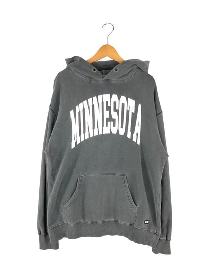 【中古品】【メンズ】  BARNS OUTFITTERS バーンズ アウトフィッターズ MINNESOTA PRINTED PULLOVER HOODIE ミネソタプリント プルオーバーフーディー トップス 145-240928-mo-14-tag サイズ：L カラー：グレー 万代Net店