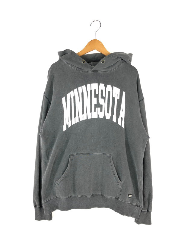 【中古品】【メンズ】 BARNS OUTFITTERS バーンズ アウトフィッターズ MINNESOTA PRINTED PULLOVER HOODIE ミネソタプリント プルオーバーフーディー トップス 145-240928-mo-14-tag サイズ：L カラー：グレー 万代Net店