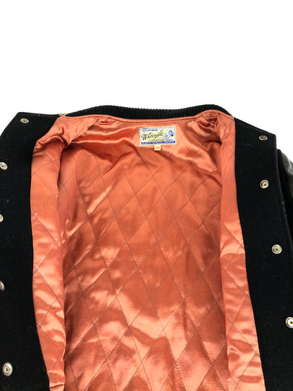 【中古品】【メンズ】  WHITESVILLE ホワイツビル AWARD JACKET WV10492 アワードジャケット アウター スタジャン 145-240928-mo-18-tag サイズ：38 カラー：ブラック 万代Net店