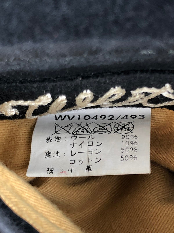 【中古品】【メンズ】  WHITESVILLE ホワイツビル AWARD JACKET WV10492 アワードジャケット アウター スタジャン 145-240928-mo-18-tag サイズ：38 カラー：ブラック 万代Net店