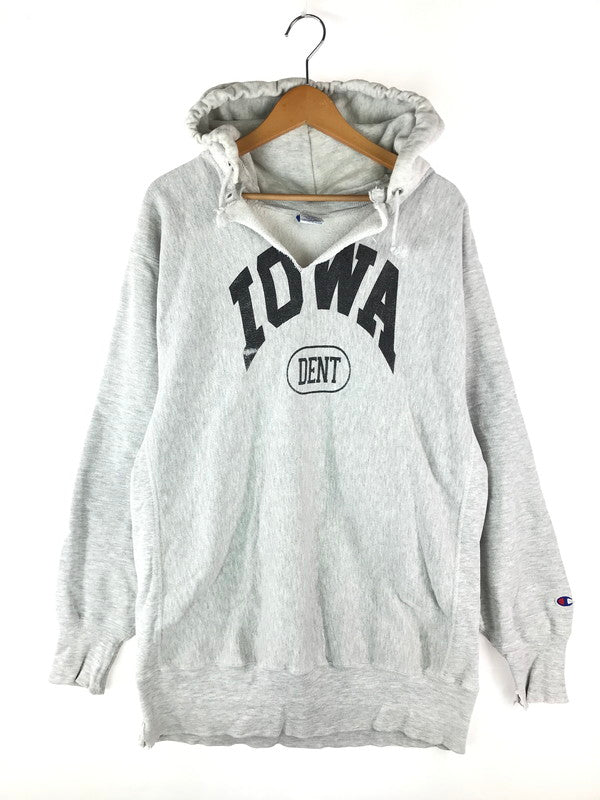 【現状渡し品】【メンズ】 Champion チャンピオン REVERSE WEAVE REMAKE HOODIE IOWA リバースウィーブス リメイクフーディー アイオワ パーカー 146-240929-hi-06-tag サイズ：XXL カラー：グレー 万代Net店