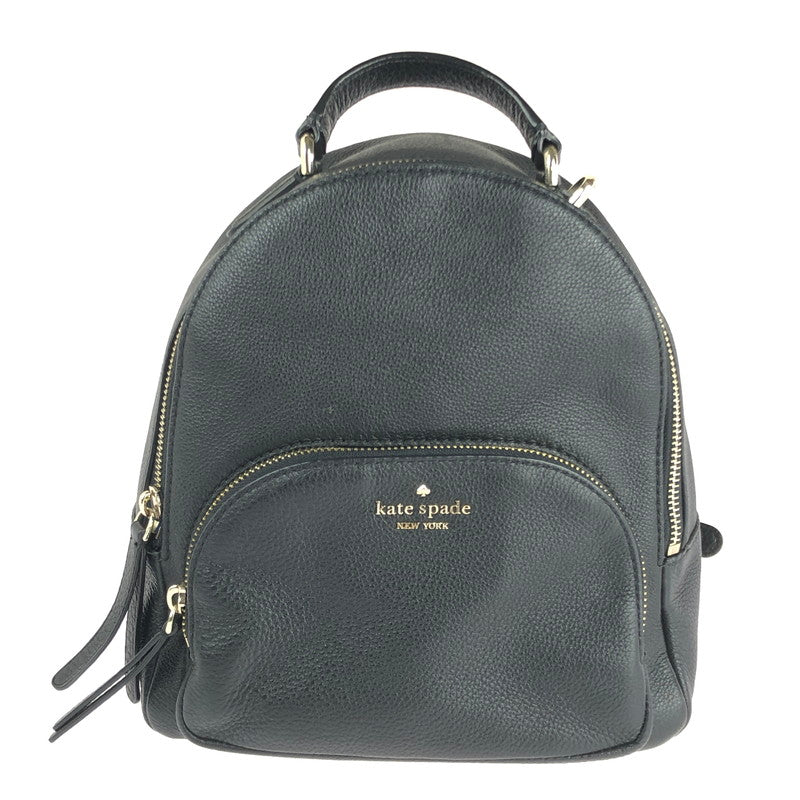 【中古品】【レディース】 Kate Spade ケイトスペード JACKSON MEDIUM BACKPACK ジャクソン ミディアムバックパック リュック カバン 180-240927-hi-27-tag カラー：ブラック 万代Net店