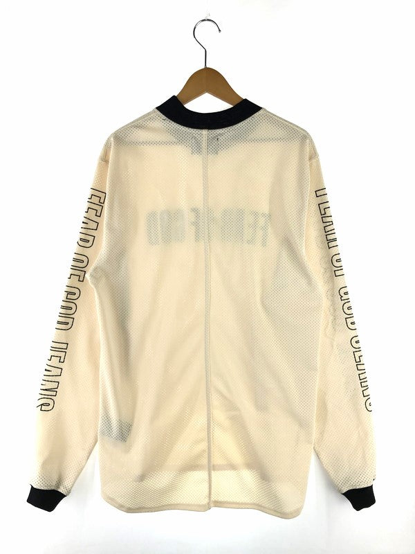 【中古品】【メンズ】  FEAR OF GOD フィア オブ ゴッド 17SS 5TH COLLECTION MESH MOTOCROSS JERSEY 5周年コレクション メッシュ モトクロス ジャージ 長袖Tシャツ 142-240927-hi-05-tag サイズ：EXTRASMALL カラー：クリーム 万代Net店