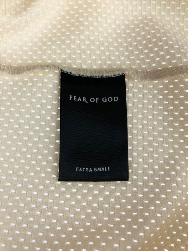 【中古品】【メンズ】  FEAR OF GOD フィア オブ ゴッド 17SS 5TH COLLECTION MESH MOTOCROSS JERSEY 5周年コレクション メッシュ モトクロス ジャージ 長袖Tシャツ 142-240927-hi-05-tag サイズ：EXTRASMALL カラー：クリーム 万代Net店