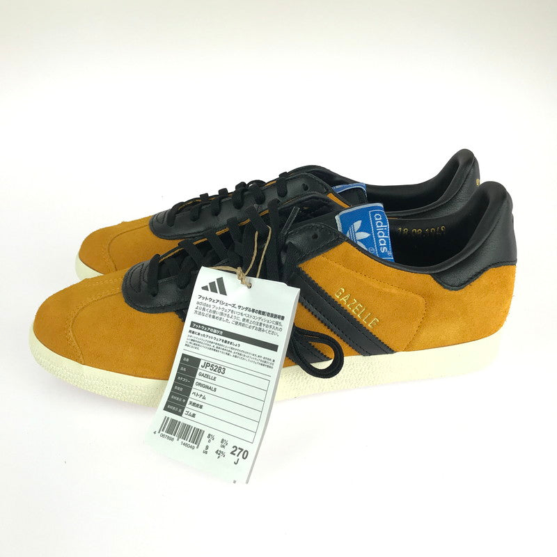 【中古美品】【メンズ】 adidas アディダス GAZELLE JP5283 ガゼル スニーカー 靴 161-240926-yk-15-tag サイズ：27cm / US 9 カラー：チームカレッジゴールド/コアブラック/クリームホワイト 万代Net店