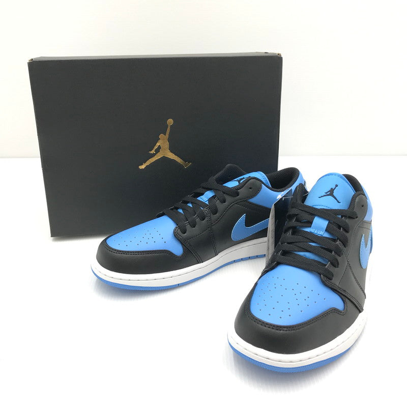 【中古品】【メンズ】 NIKE ナイキ AIR JORDAN 1 LOW 553558-041 エア ジョーダン 1 ロー スニーカー 靴 160-240926-yk-03-tag サイズ：27.5cm / US 9.5 カラー：BLACK/BLACK-UNIVERSITY BLUE-WHITE 万代Net店